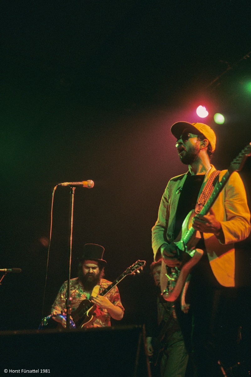 Manfred Manns Earth Band, Steve Waller (left) & Chris Thompson (right) 1981. Foto: Horst Fürsattel